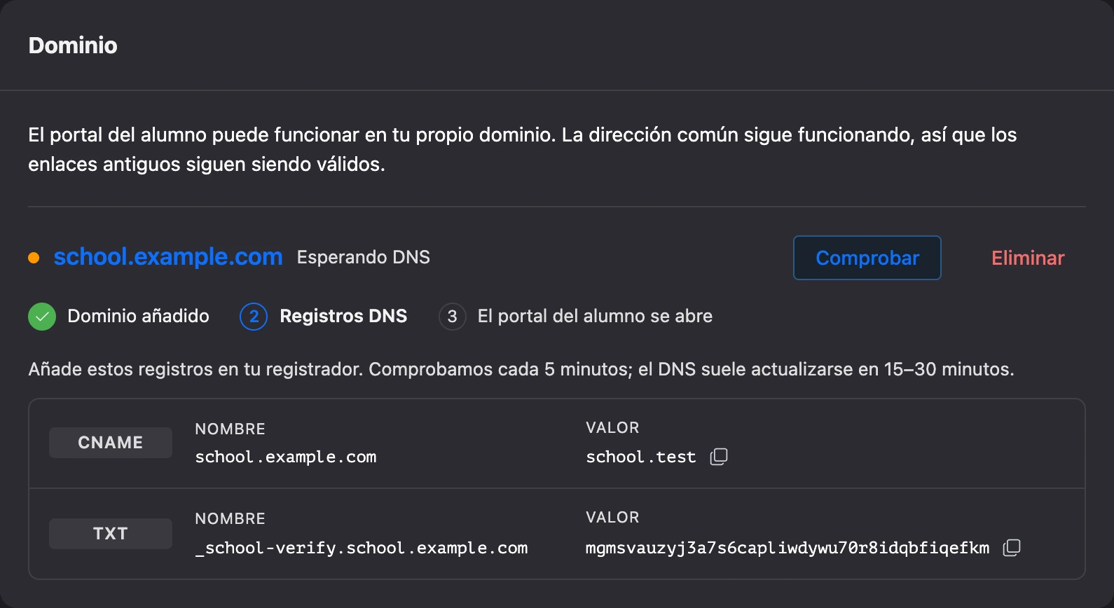 Conexión de tu propio dominio: pasos y registros DNS