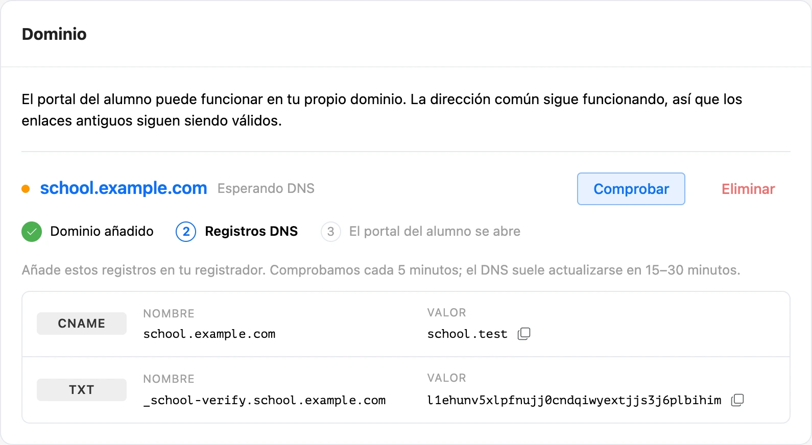 Conexión de tu propio dominio: pasos y registros DNS